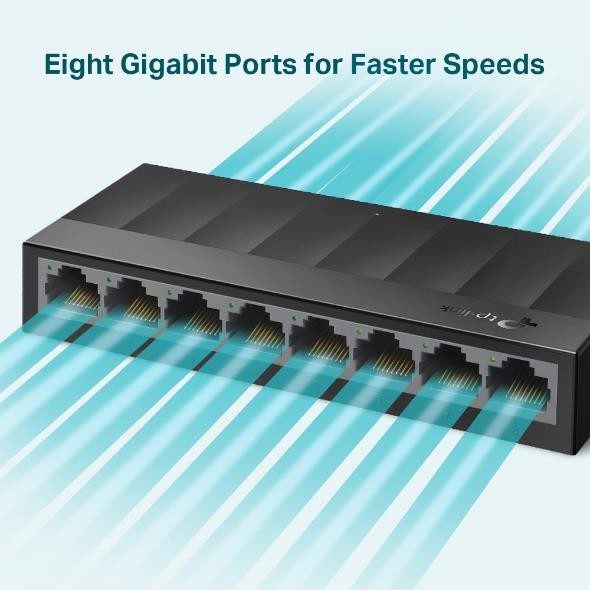 TP-Link LS1008 8 Port 10/100 Yönetilemez Plastik Kasa Switch - görsel 2