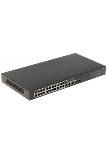 Dahua CS4226-24ET-240 26 Port 24xPOE 10/100 240W +2SFP Yönetilebilir Switch - görsel 2