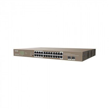 Tenda TEG1126P-24-410W 24Port 10/100- 2GE- 2SFP- 24-Port PoE Switch - görsel 3