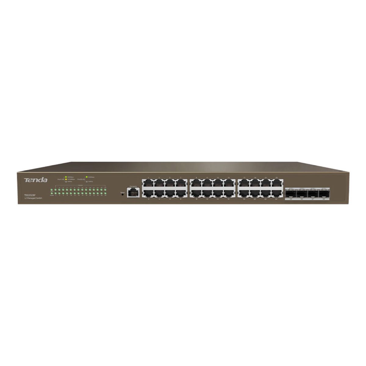 Tenda TEG3328F 24 Port Gigabit Yönetilebilir Rack Mount Switch - görsel 2