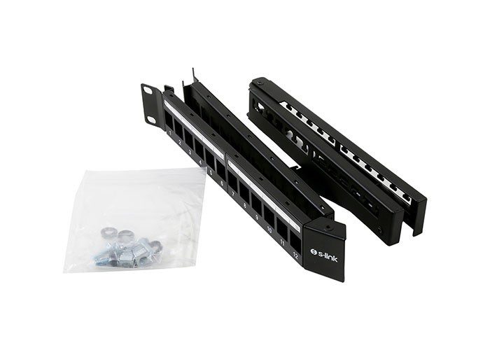 S-link SL-P625 24 lü Kolay Kullanımlı, UTP BOŞ V Şeklinde Patch Panel - görsel 2