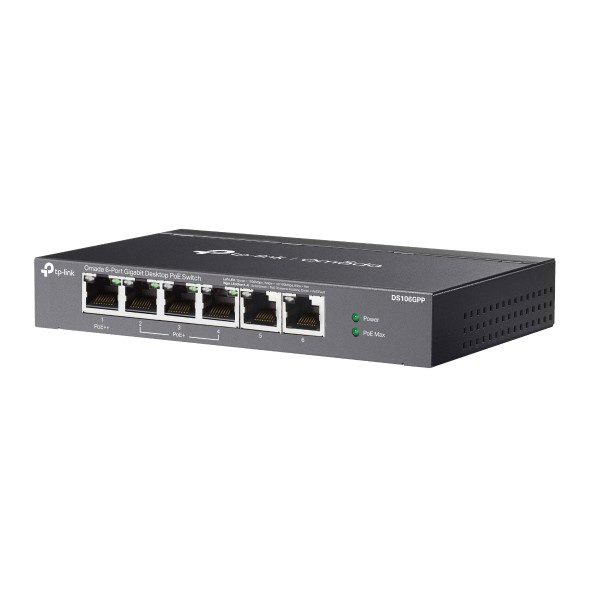Omada TP-LİNK DS106GPP 6Port 10/100/1000 3Port PoE+ 1Port PoE++ Switch - görsel 3