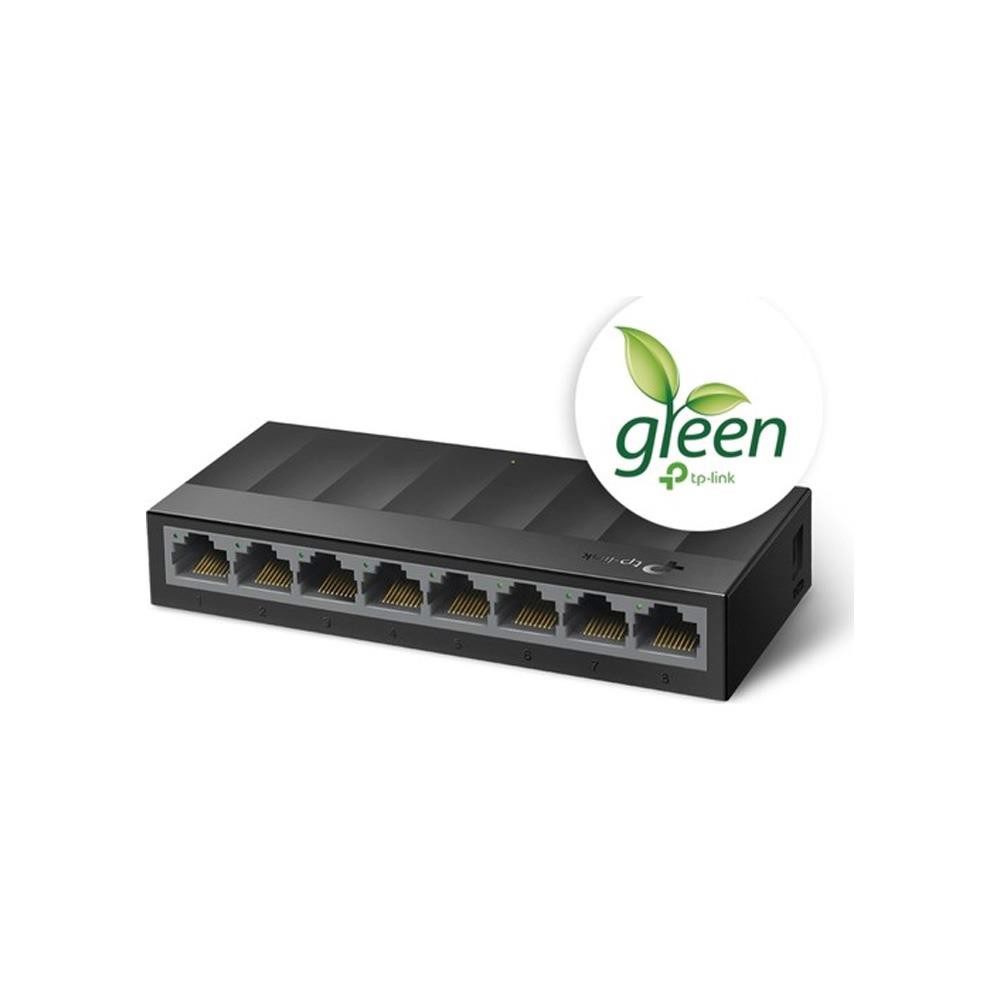 TP-Link LS1008G 8 Port 10/100/1000 Mbps Switch Plastik Kasa - görsel 2