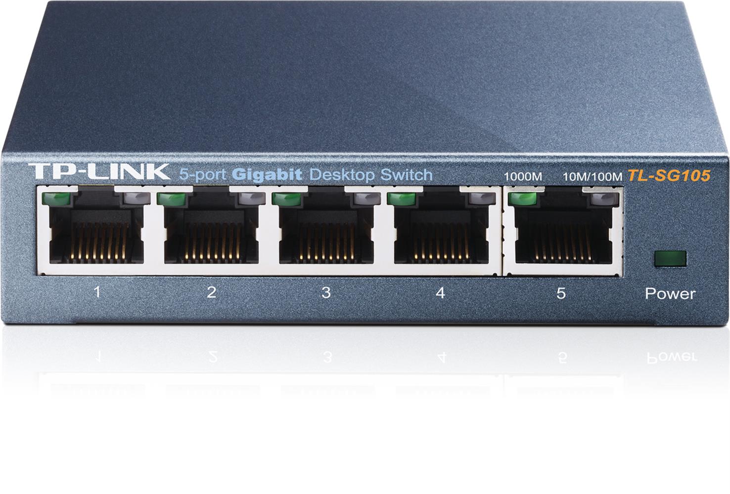 Tp-Link TL-SG105 5 Port 10/100/1000 Mbps Switch Çelik Kasa - görsel 2