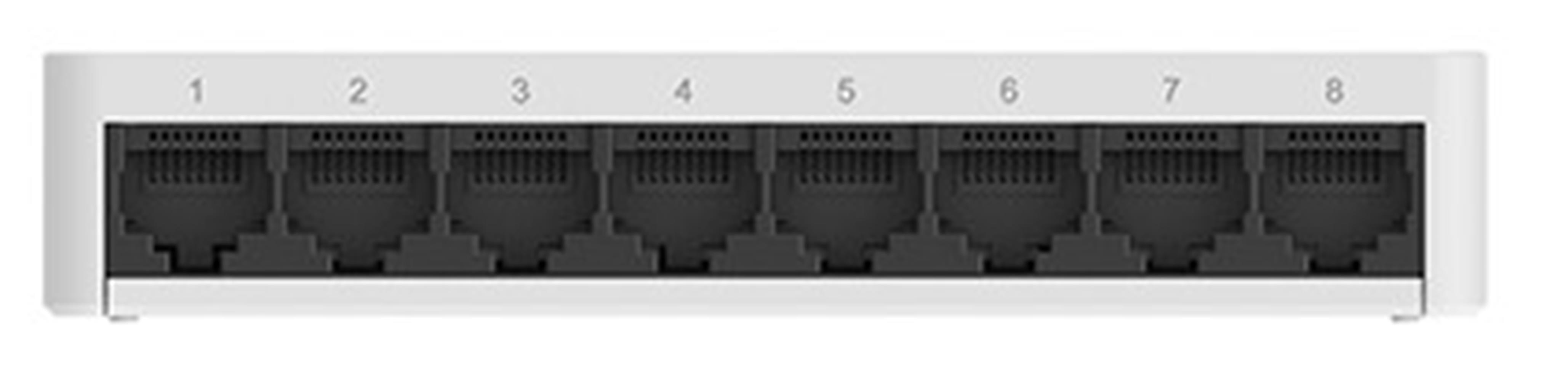 Ruijie Reyee RG-ES08F 8 Portlu, 10/100 Fast Ethernet Tak Çalıştır Switch Plastik Kasa