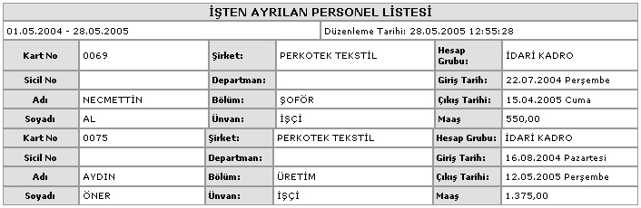 Perkotek Personel Takip Programı - görsel 17